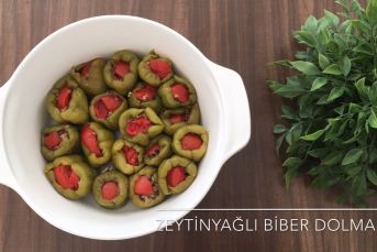 Zeytinyağlı Biber Dolması (Videolu)