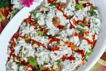 Labneli Köz Patlıcan Salatası