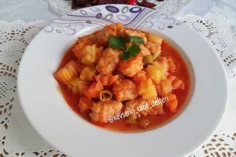 Lezzetli Tavuklu Sulu Köfte