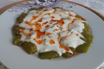 Yoğurtlu Yeşil Biber Kızartması