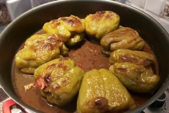 Fırında Biber Dolması Tarifi