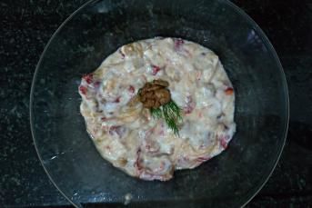 Közlenmiş Yoğurtlu Salata