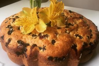 Taze Yaban Mersinli Kek