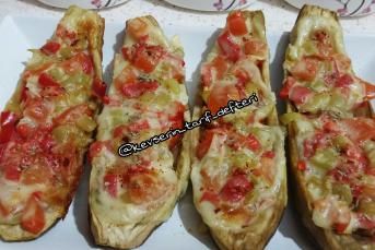 Kaşarlı Sebzeli Patlıcan Dolması