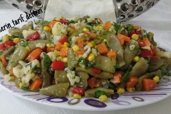 Taze Fasülye Salatası (Harika Lezzet)