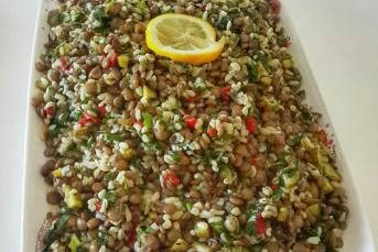 Yeşil Mercimekli Salata Tarifi