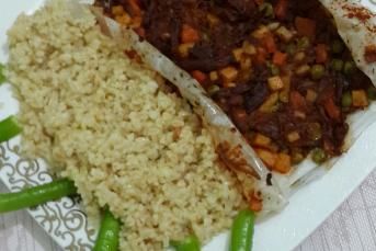 Kağıt Kebabı (Kuşbaşı Et İle)