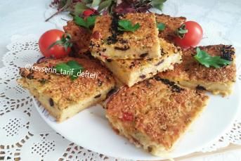 Fırında Sebzeli Mücver Keki