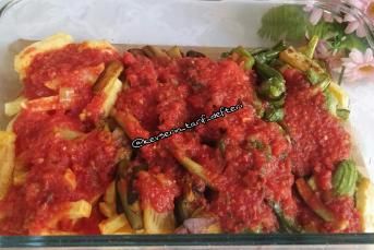 Domates Soslu Karışık Kızartma Tarifi