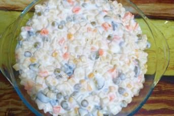 Boncuk Makarna İle Makarna Salatası