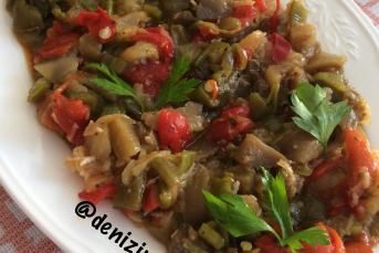 Köz Patlıcan Biber Kavurması