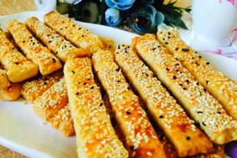 Susamlı Çubuk Kurabiye