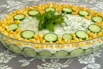 Kabaklı Tavuklu Salata