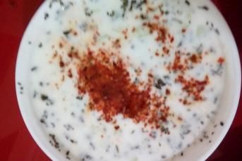 Sarımsaklı Koyu Bir Cacık