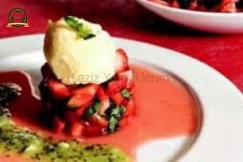 Dondurmalı Naneli Çilek Tartar