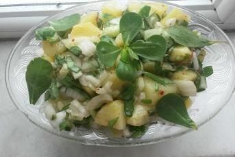 Semizotlu Patates Salatası