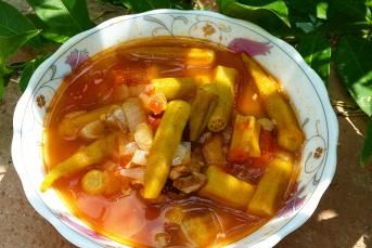 Kavurma Etli Bamya Yemeği