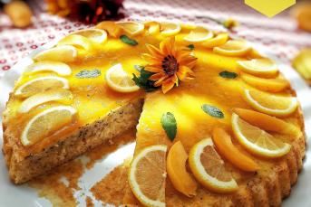 Şeftali Soslu Tart Pasta