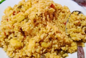 Patatesli Bulgur Pilavı
