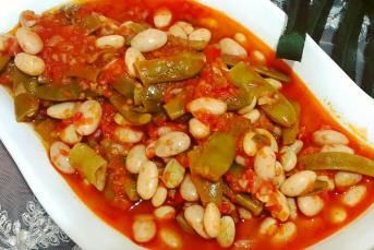 Düdüklüde Barbunyalı Taze Fasülye Yemeği