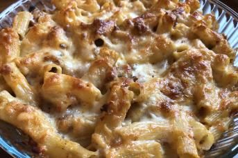 Fırında Pratik Kıymalı Makarna