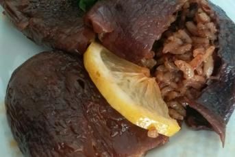 Kuru Patlıcan Dolması Yapımı