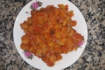 Zeytinyağlı Yeşil Kabak Kavurması