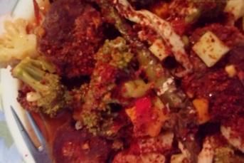 Dedenin Bol Sebzeli Fırın Kebabı