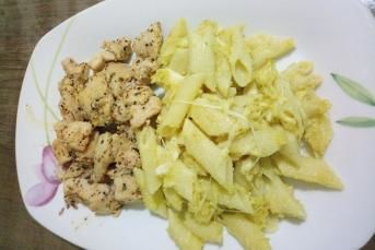 Körili Kremalı Makarna Ve Tavuk