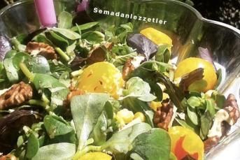 Şeftalili Semizotu Salatası