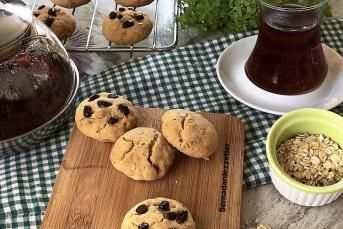 Çikolatalı Ve Yulaflı Kurabiye