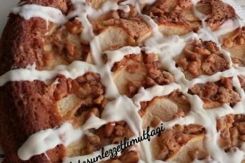 Elmalı Tarçınlı Cevizli Kek