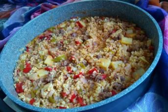 Etli Bulgur Pilavı Yapımı