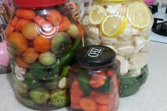 Karnabahar Brokoli Turşusu