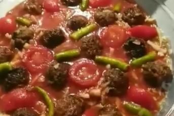 Fırında Köz Patlıcanlı Köfte