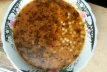 Kıymalı Kus Kus Çorbası
