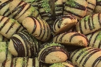 Antep Fıstıklı Çikolatalı Kurabiye