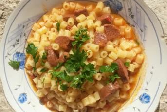 Sucuklu Demleme Makarna