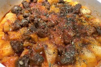 Etli Patates Yemeği Yapımı