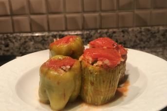 Zeytinyağlı Biber Kabak Dolması
