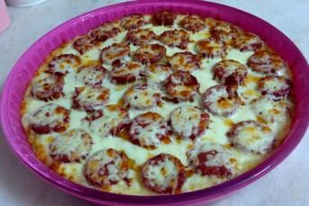 Fırında Kahvaltılık Sucuklu Patates