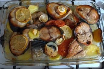 Fırında Patatesli Palamut