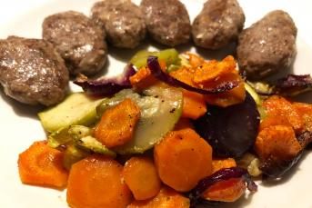 Fırında Kabak Ve Havuç