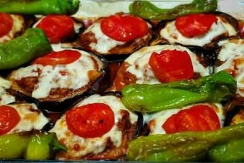 Kaşarlı Bostan Patlıcan Ve Patates Karnıyarık