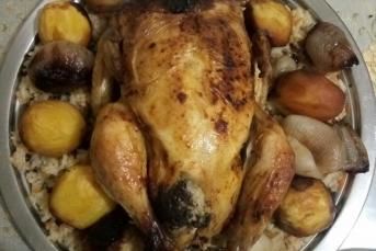 Fırında Tavuk Dolma