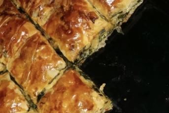 Ispanaklı El Açması Börek