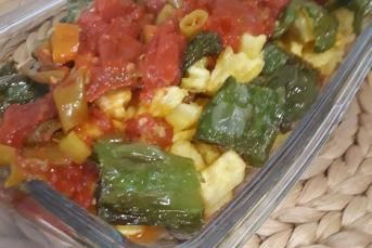 Soslu Patates Biber Kızartması