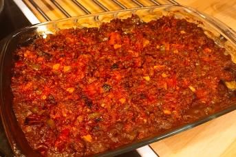 Fırında Kıymalı Patlıcan Yemeği