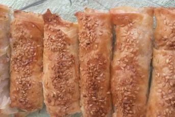 Simit Tadında Patatesli  Börek