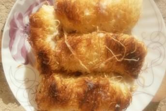 Süt Şerbetli Kadayıf Sarması